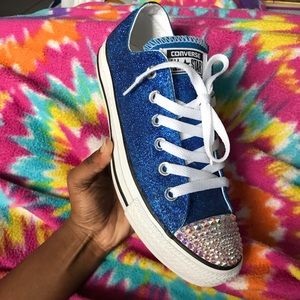 Custom-Made Converse With Swarovski Rhinestones
